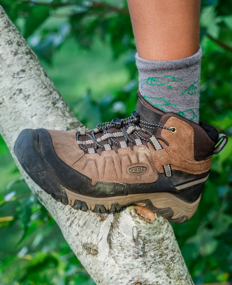 Big Kids' Targhee IV Waterproof Hiking Boot Bison/Brindle | Keen