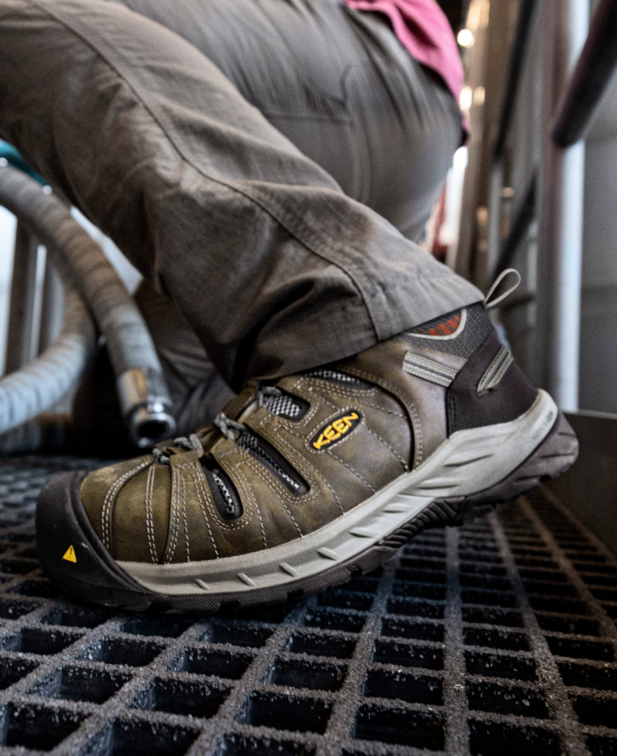 Men's Flint II (Steel Toe) Gargoyle/Paloma | Keen