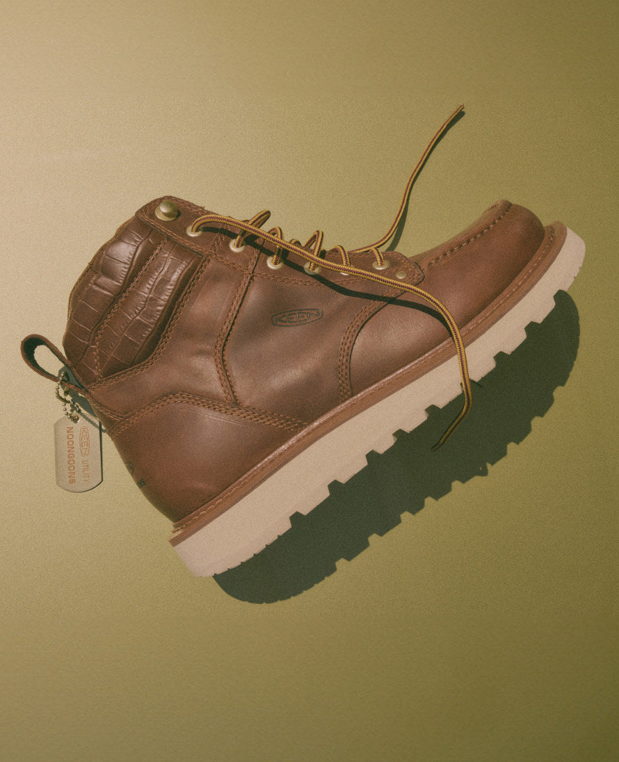 Men's Cincinnati 6" Boot (Soft Toe) x Noon Goons Leather Brown/Off White | Keen