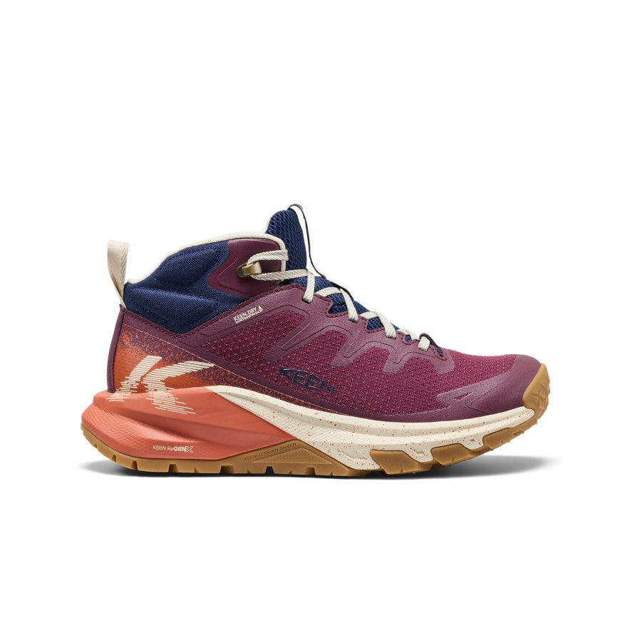 Women's Targhee Apex Waterproof Hiking Boot Fig/Burnt Brick | Keen