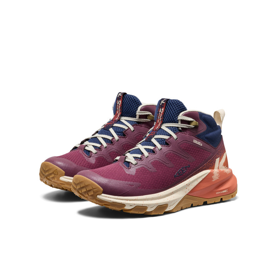Women's Targhee Apex Waterproof Hiking Boot Fig/Burnt Brick | Keen