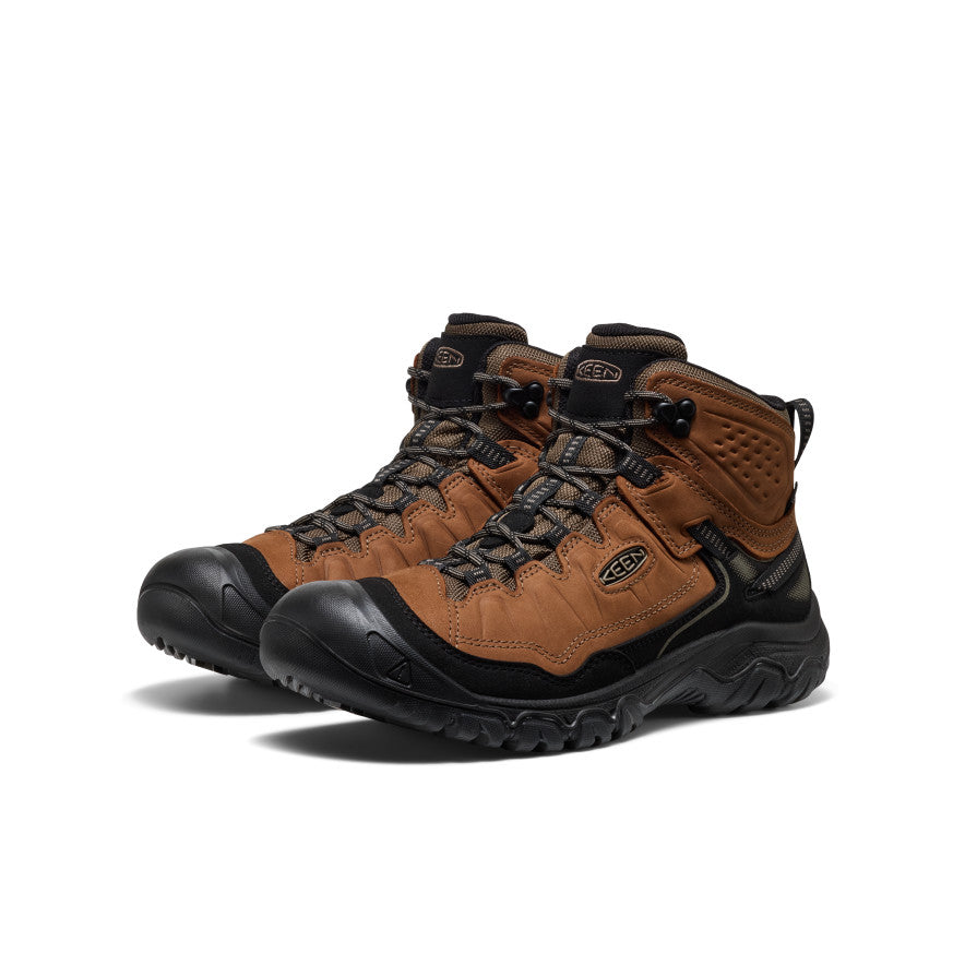 Men's Targhee IV Waterproof Hiking Boot Bison/Black | Keen