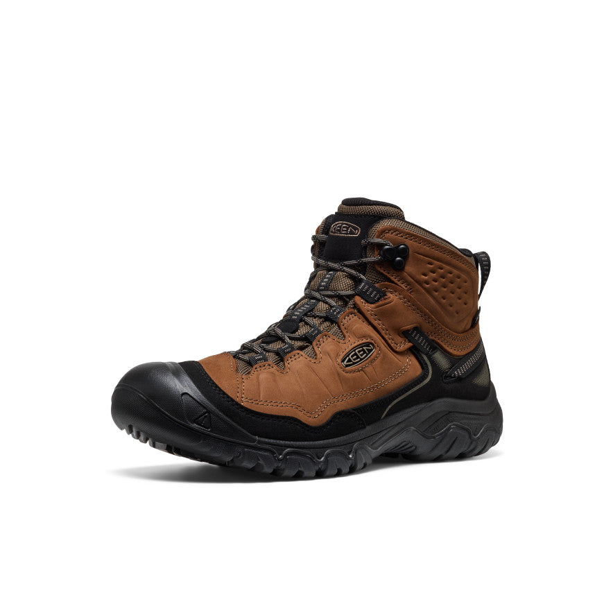 Men's Targhee IV Waterproof Hiking Boot Bison/Black | Keen