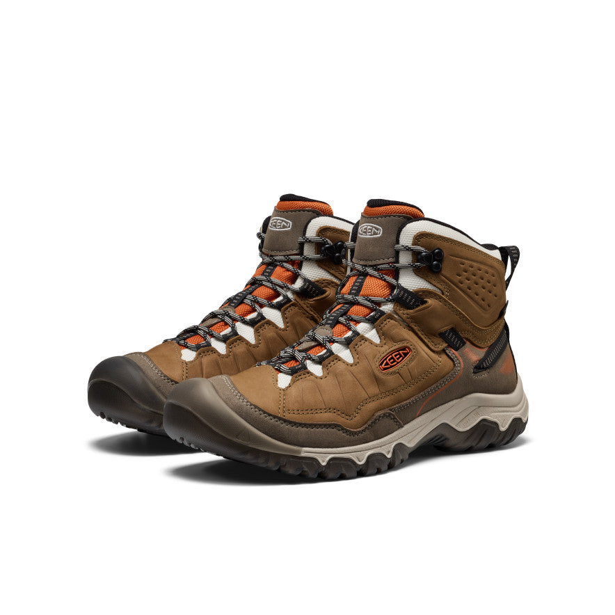 Men's Targhee IV Waterproof Hiking Boot Coyote/Gold Flame | Keen