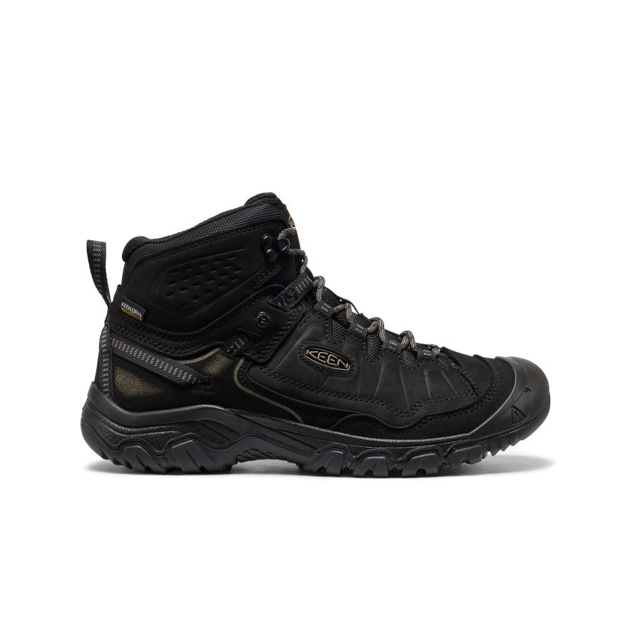 Men's Targhee IV Wide Waterproof Hiking Boot Triple Black | Keen