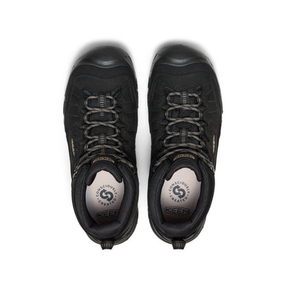 Men's Targhee IV Wide Waterproof Hiking Boot Triple Black | Keen