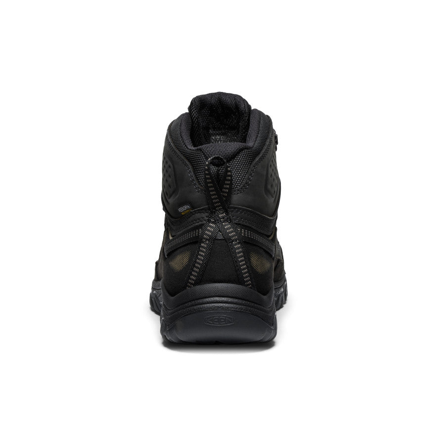 Men's Targhee IV Wide Waterproof Hiking Boot Triple Black | Keen