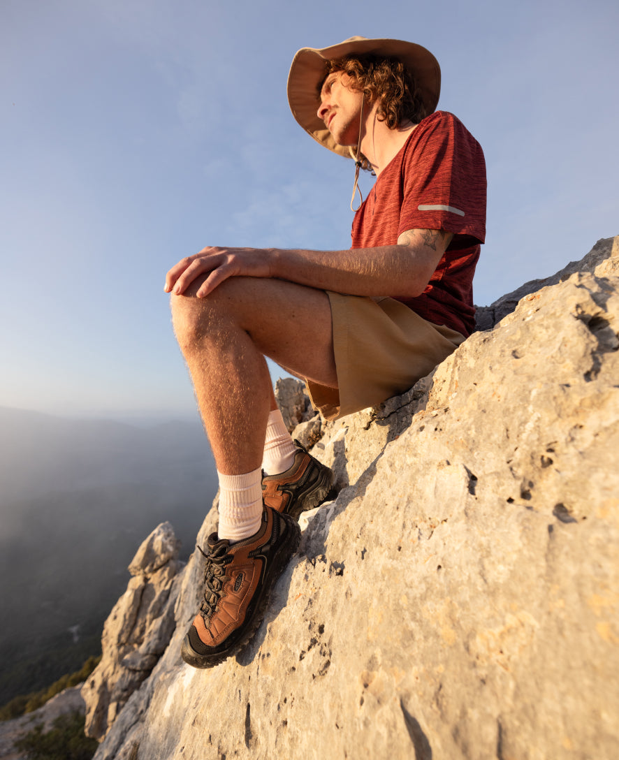 Men's Targhee IV Waterproof Hiking Shoe Sea Turtle/Roasted Pecan | Keen