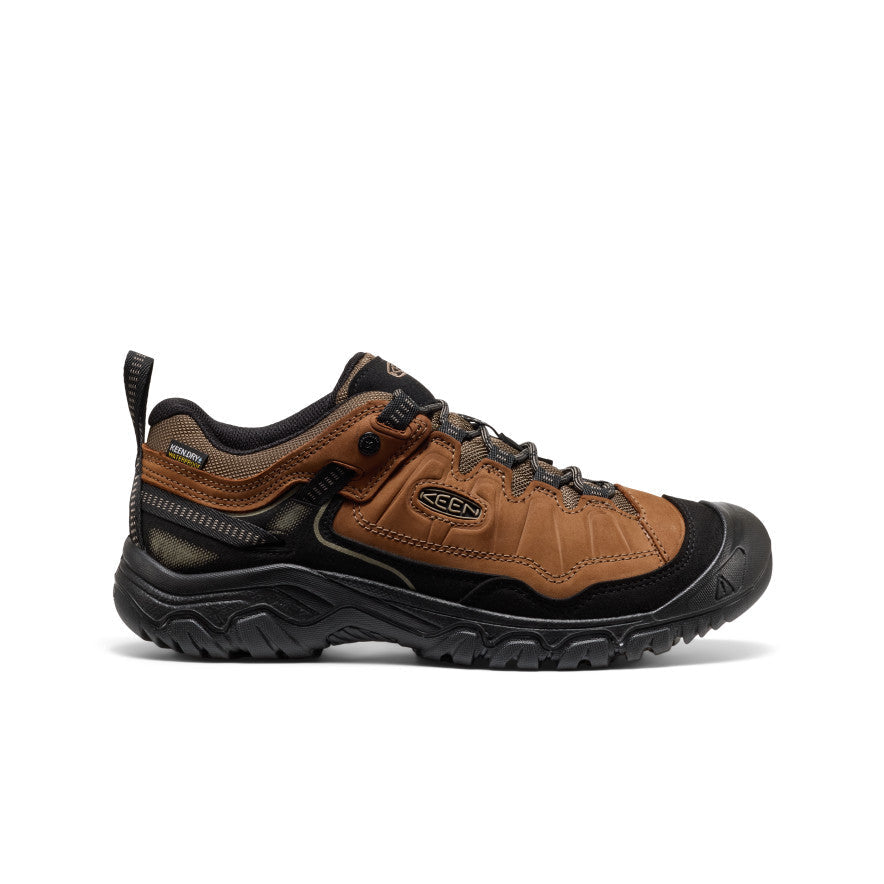 Men's Targhee IV Waterproof Hiking Shoe Bison/Black | Keen