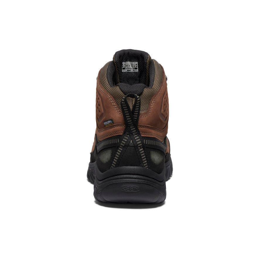 Men's Targhee IV Wide Waterproof Hiking Boot Bison/Black | Keen
