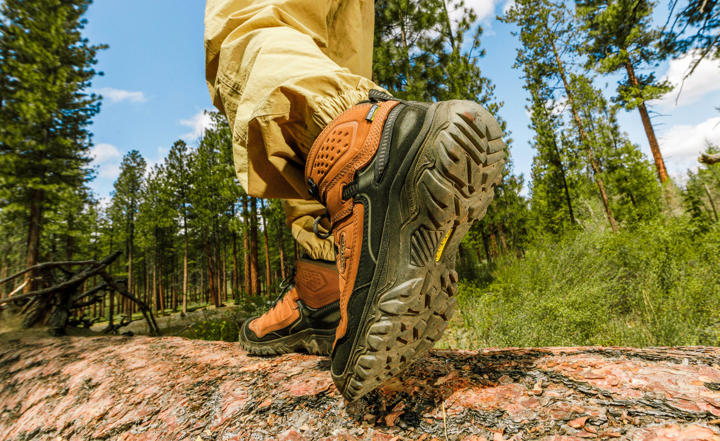 Men's Targhee IV Wide Waterproof Hiking Boot Bison/Black | Keen