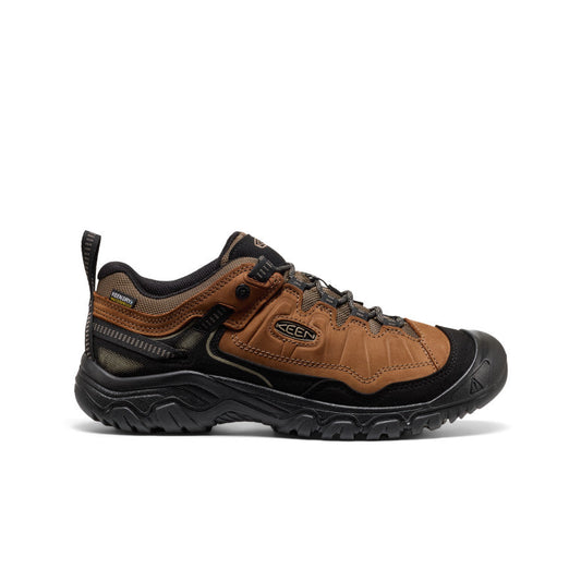 Men's Targhee IV Wide Waterproof Hiking Shoe Bison/Black | Keen