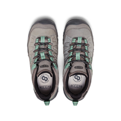 Women's Targhee IV Wide Waterproof Hiking Shoe Alloy/Granite Green | Keen