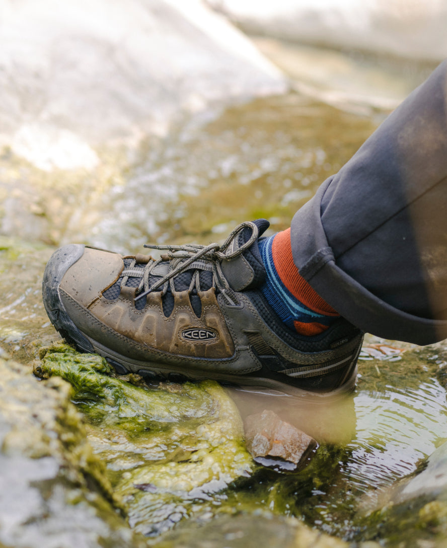 Men's Targhee III Waterproof Black Olive/Golden Brown | Keen