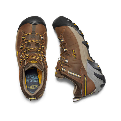 Men's Targhee II Waterproof Wide Cascade Brown/Golden Yellow | Keen