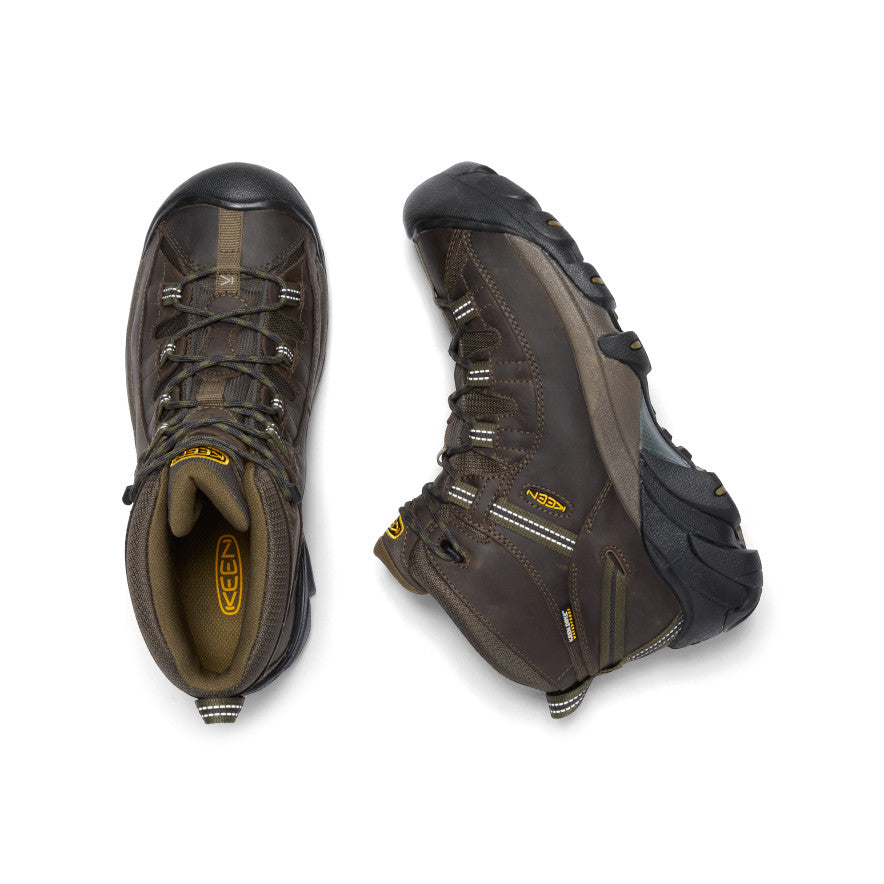 Men's Targhee II Mid Waterproof Hiking Boots Canteen/Dark Olive | Keen