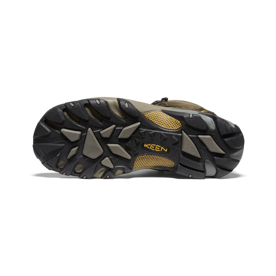 Men's Targhee II Mid Waterproof Hiking Boots Black Olive/Yellow | Keen