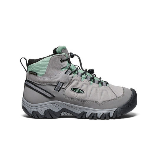 Big Kids' Targhee IV Waterproof Hiking Boot Alloy/Granite Green | Keen