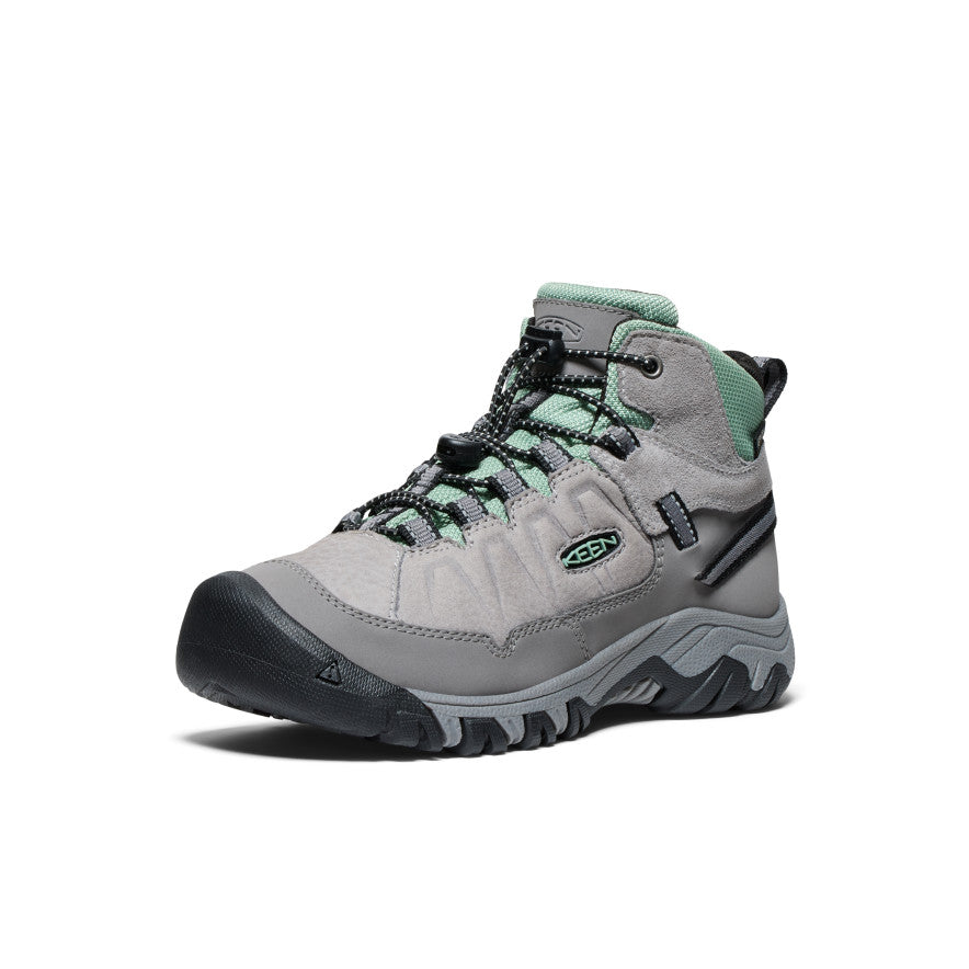 Big Kids' Targhee IV Waterproof Hiking Boot Alloy/Granite Green | Keen