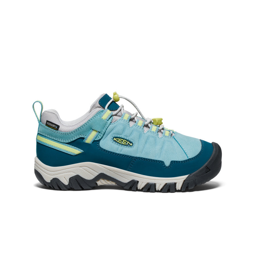 Big Kids' Targhee IV Waterproof Hiking Shoe Reef Waters/Daiquiri Green | Keen