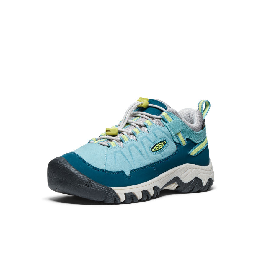 Big Kids' Targhee IV Waterproof Hiking Shoe Reef Waters/Daiquiri Green | Keen