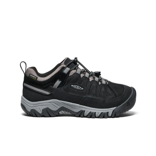 Big Kids' Targhee IV Waterproof Hiking Shoe Black/Steel Grey | Keen