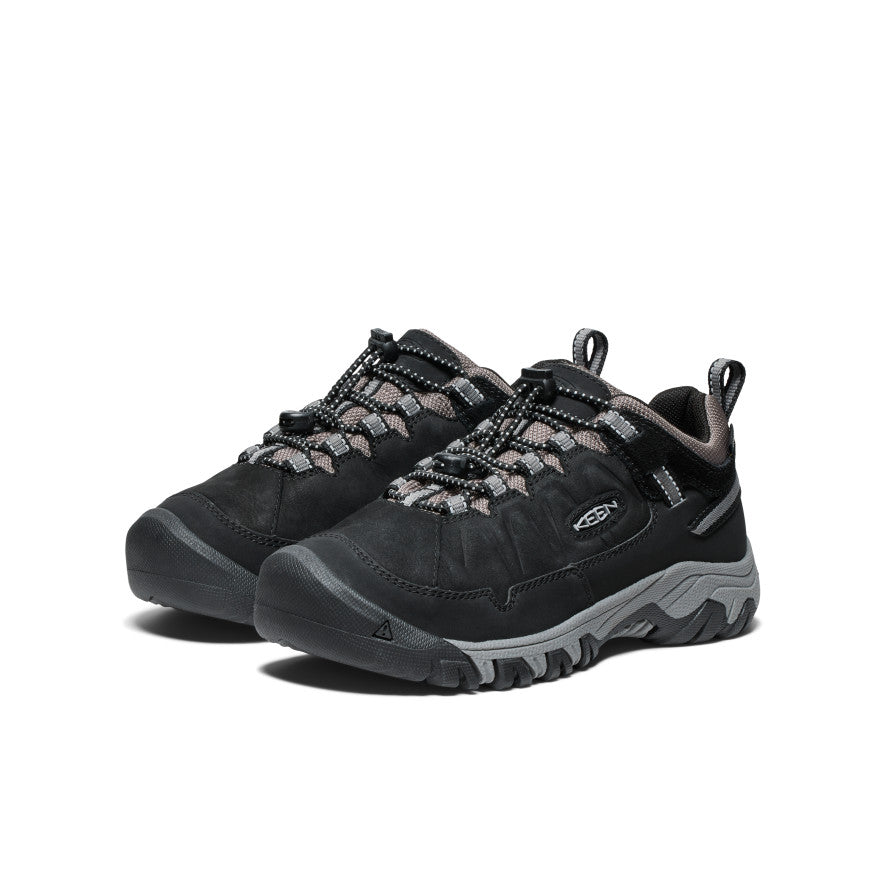 Big Kids' Targhee IV Waterproof Hiking Shoe Black/Steel Grey | Keen