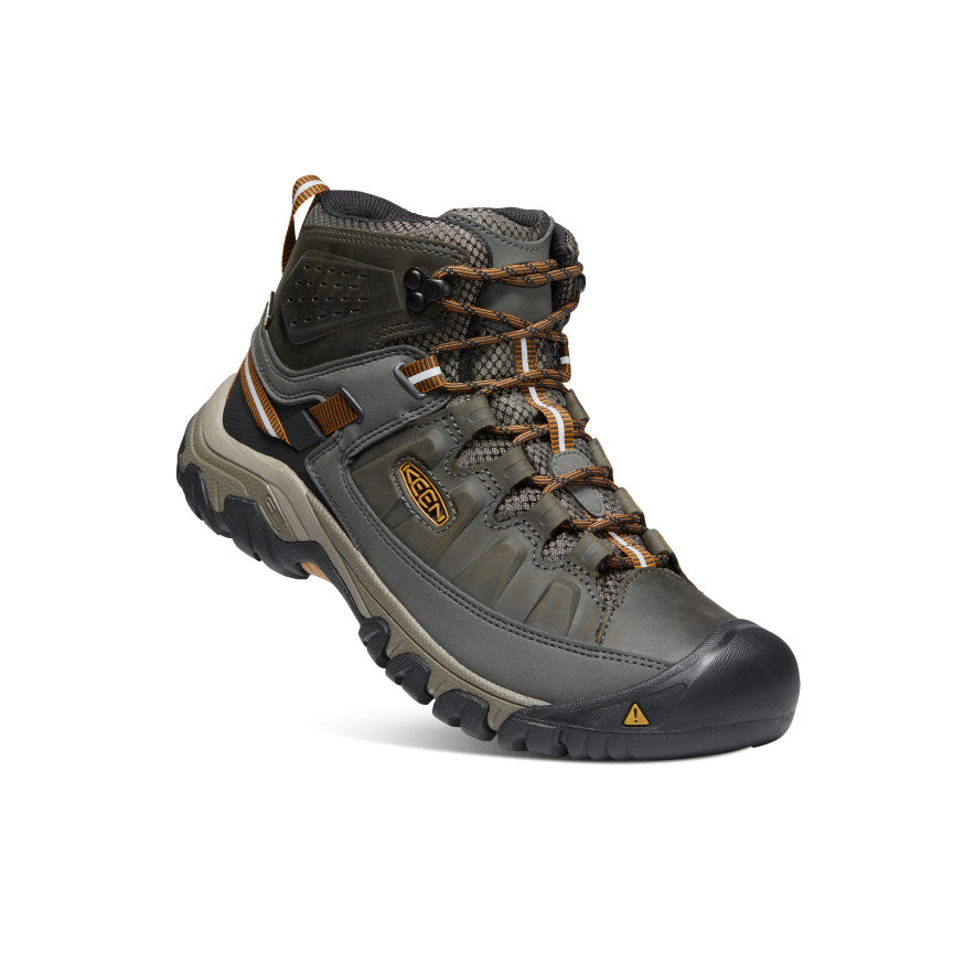 Men's Targhee III Waterproof Mid Black Olive/Golden Brown | Keen