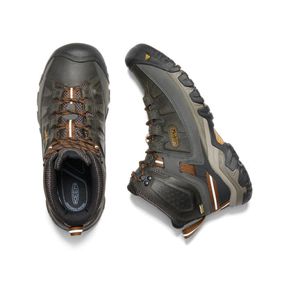 Men's Targhee III Waterproof Mid Black Olive/Golden Brown | Keen