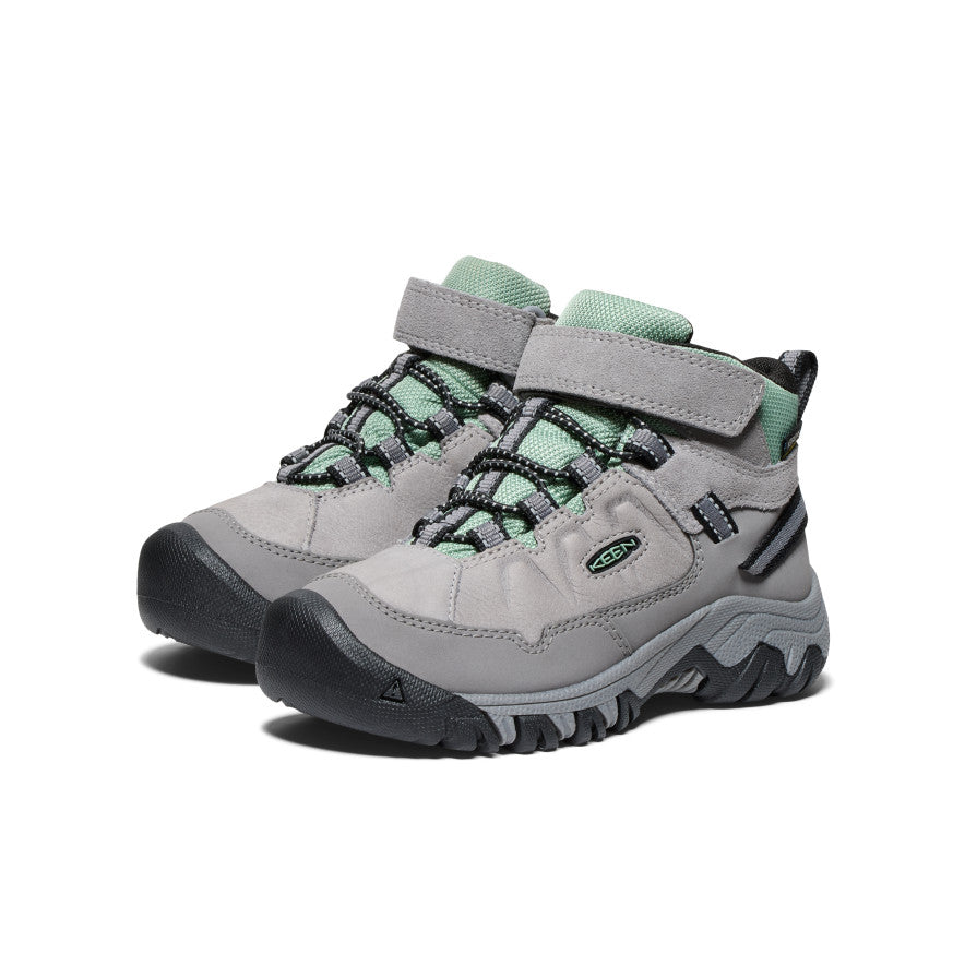 Little Kids' Targhee IV Waterproof Hiking Boot Alloy/Granite Green | Keen