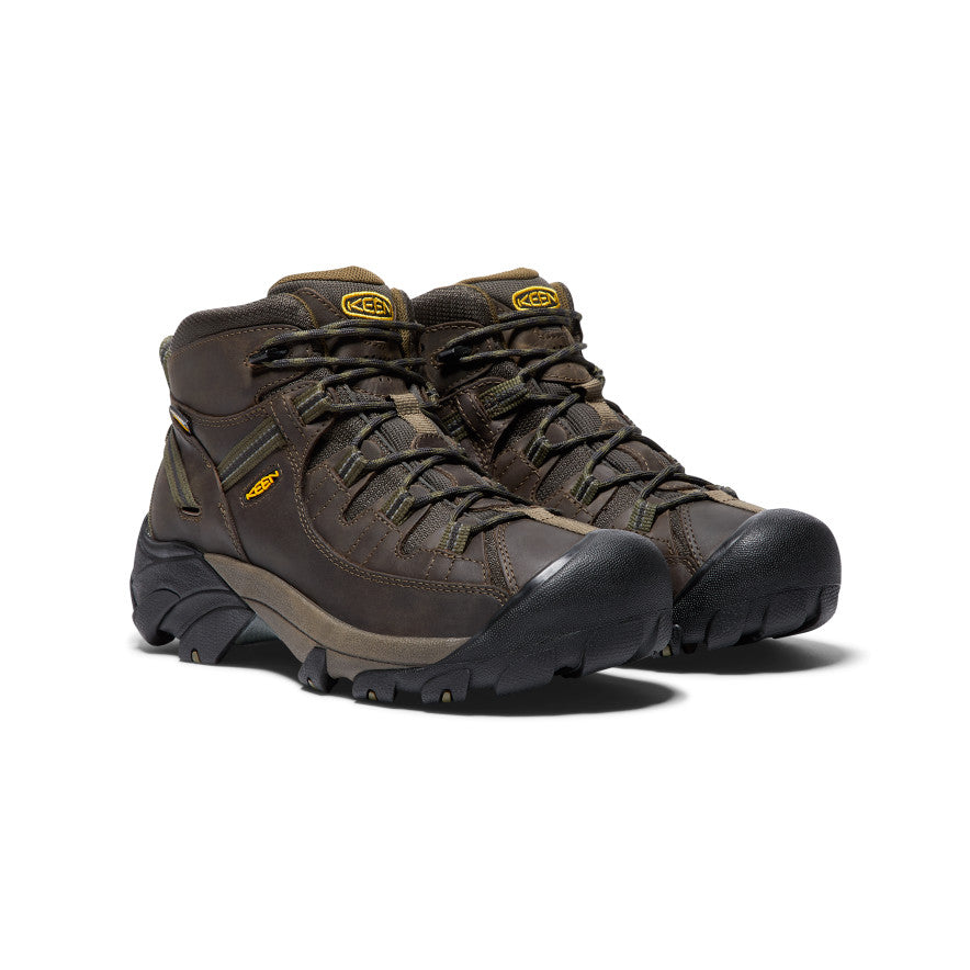 Men's Targhee II Waterproof Mid Wide Canteen/Dark Olive | Keen