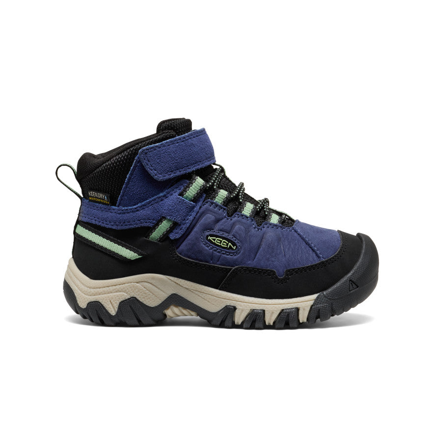 Little Kids' Targhee IV Waterproof Hiking Boot Skipper Blue/Hemlock | Keen