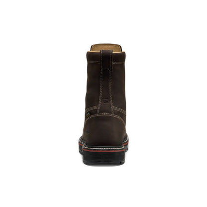 Men's Liberty 8" Waterproof 90° Heel Boot (Carbon Toe) Coffee Bean/Black | Keen