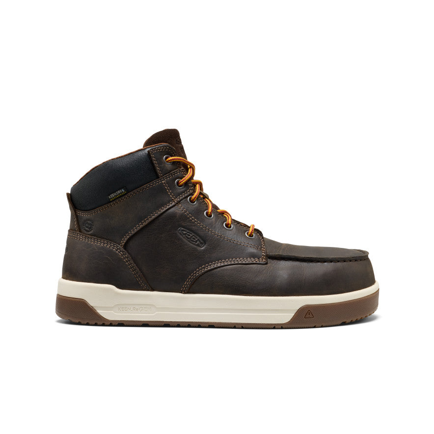 Men's Gibson Waterproof Work Boot (Carbon Toe) Cascade Brown/Gum | Keen