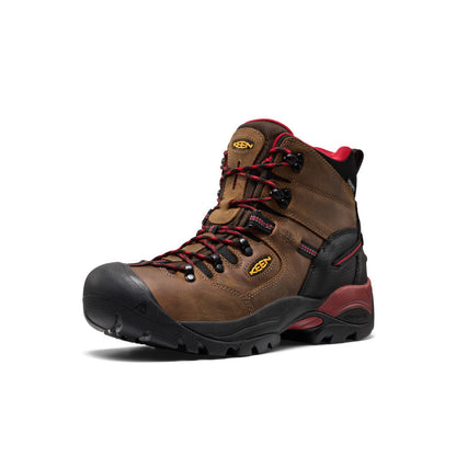 Men's Pittsburgh Energy 6" Waterproof Boot (Carbon Toe) Bison/Black | Keen
