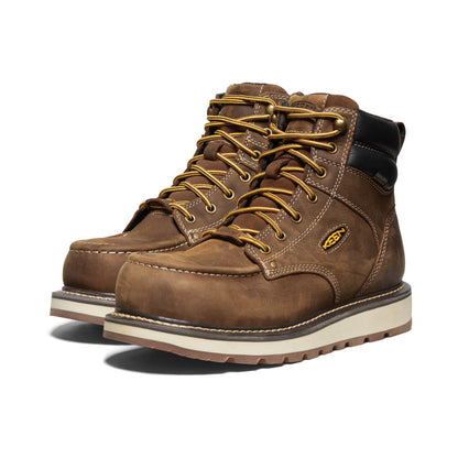 Men's Cincinnati 6" Waterproof Boot (Carbon Toe) Belgian/Sandshell | Keen