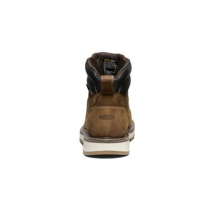 Men's Cincinnati 6" Waterproof 90° Heel Boot (Carbon Toe) Belgian/Sandshell | Keen