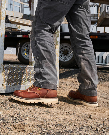 Men's Cincinnati 6" Waterproof 90° Heel Boot (Carbon Toe) Belgian/Sandshell | Keen