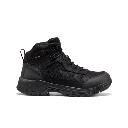 Men's Skokie Waterproof Work Boot (Soft Toe) Black/Black | Keen