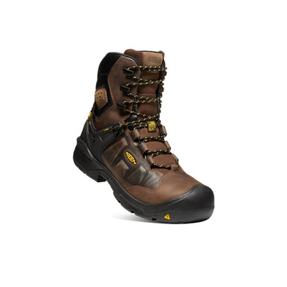 Men's Dover 8" Insulated Waterproof Boot (Carbon Toe) Dark Earth/Black | Keen
