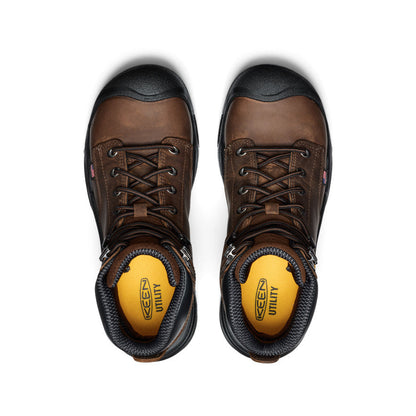 Men's Mt Vernon II 6" Waterproof Boot (Steel Toe) Dark Earth/Black | Keen