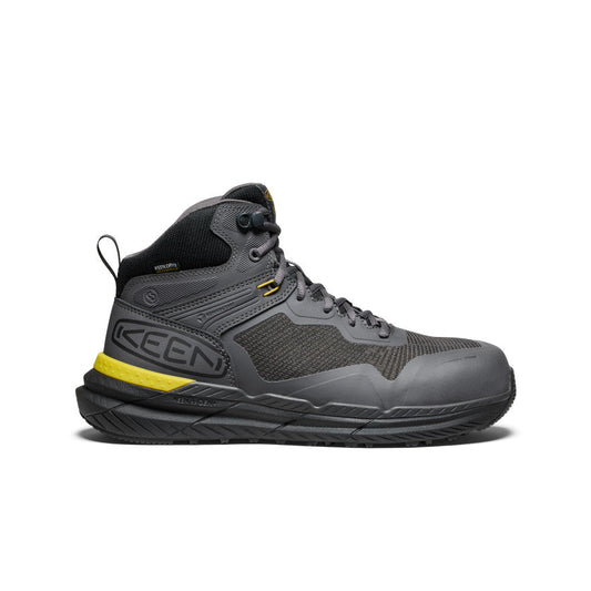 Men's Synchro Waterproof Work Boot (Carbon Toe) Magnet/Black | Keen