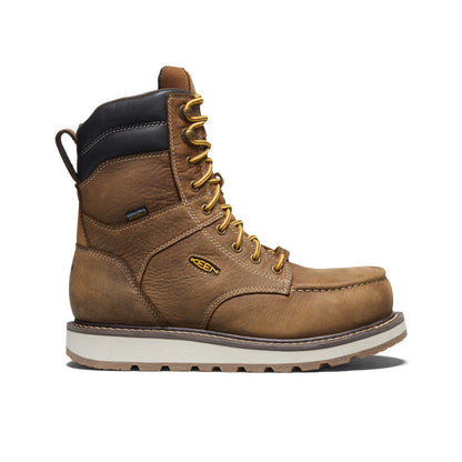 Men's Cincinnati 8" Waterproof Boot (Carbon Toe) Belgian/Sandshell | Keen