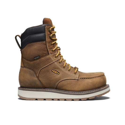 Men's Cincinnati 8" Waterproof Boot (Carbon Toe) Belgian/Sandshell | Keen
