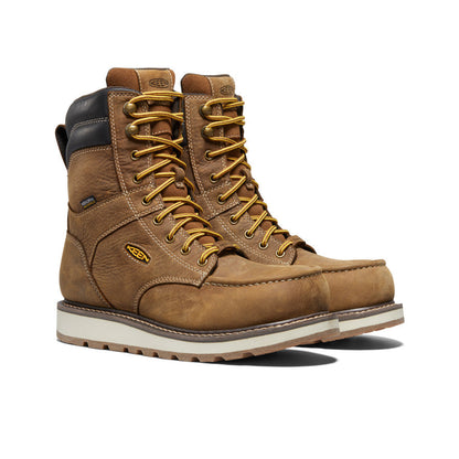 Men's Cincinnati 8" Waterproof Boot (Carbon Toe) Belgian/Sandshell | Keen