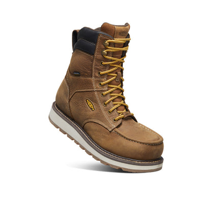 Men's Cincinnati 8" Waterproof Boot (Carbon Toe) Belgian/Sandshell | Keen