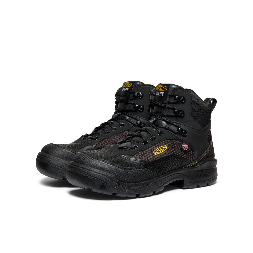 Men's Stronglite Waterproof Boot (Carbon Toe) Black/Black | Keen
