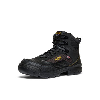 Men's Stronglite Waterproof Boot (Carbon Toe) Black/Black | Keen