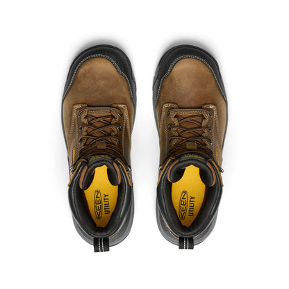 Men's Evanston 6" Waterproof Boot (Soft Toe) Bison/Black | Keen
