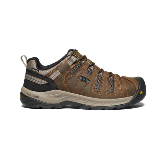 Men's Flint II Waterproof (Steel Toe) Cascade Brown/Orion Blue | Keen